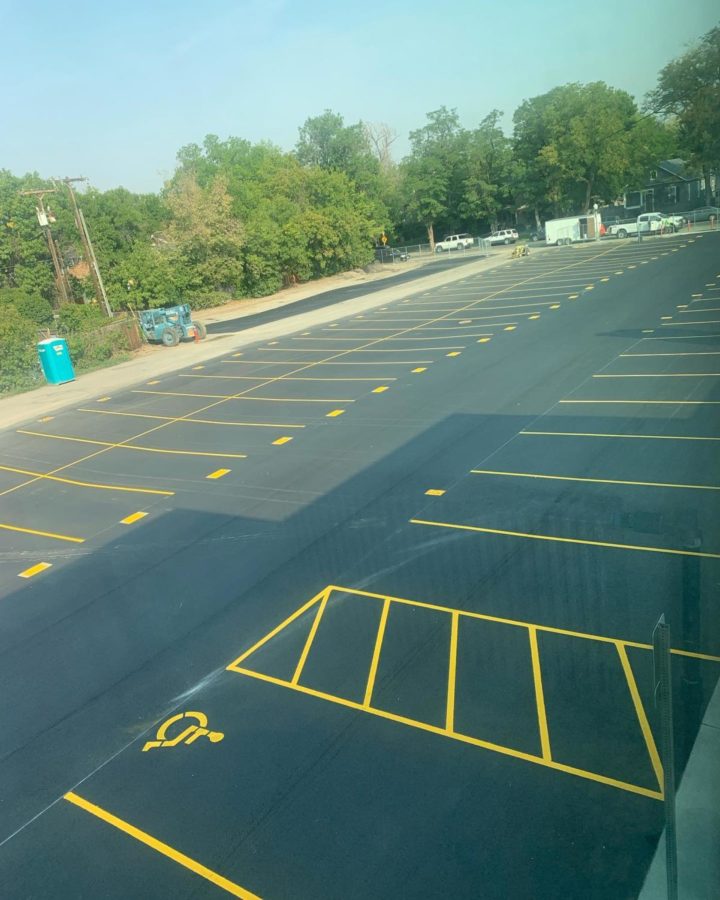 The new BCCHS parking lot finished and opened in late October