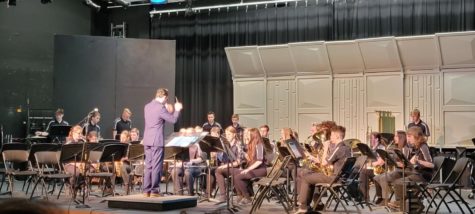 BCCHS Band performing at the Music in the Parks festival