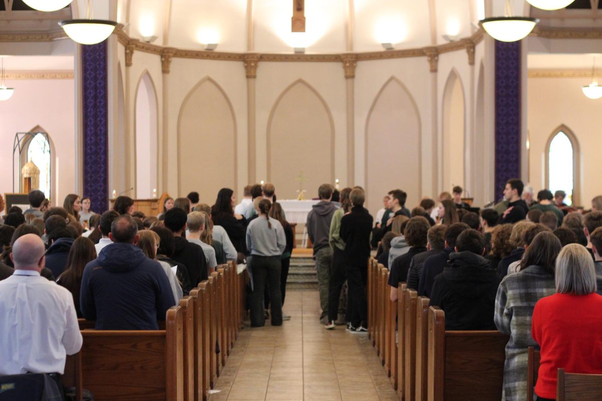 2.14.24 Billings Central Students gather for mass at St.Patricks Co-Cathedral 