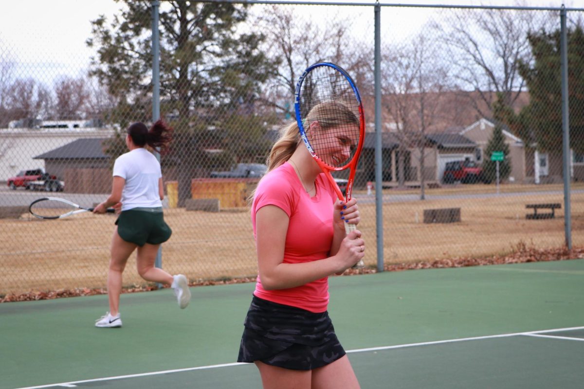 3/12/2024 Sophomore Lucy Baker at varsity practice. 