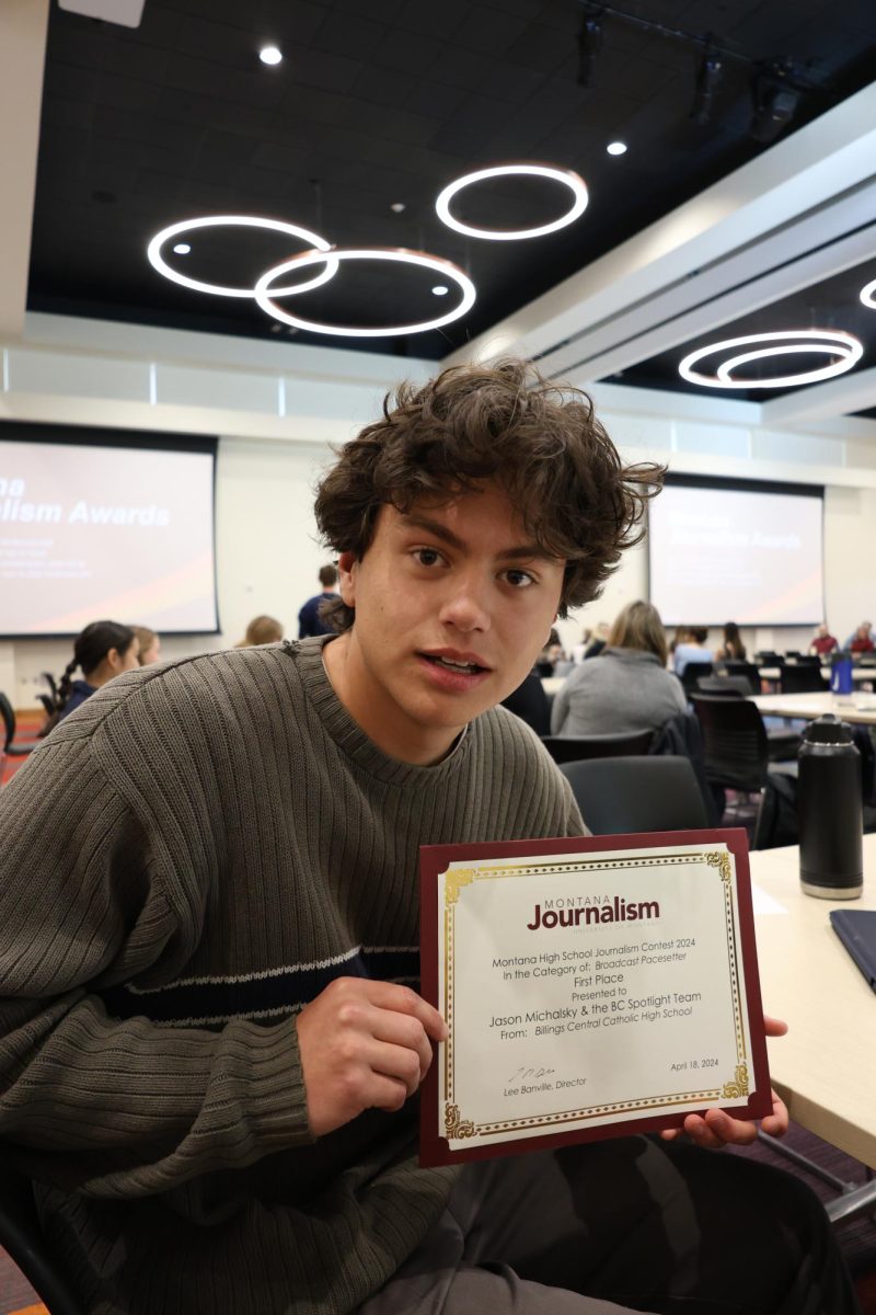 4/18/24 Junior, and winner of the first place “Broadcast Pacesetter” award, JJ Michalsky. 