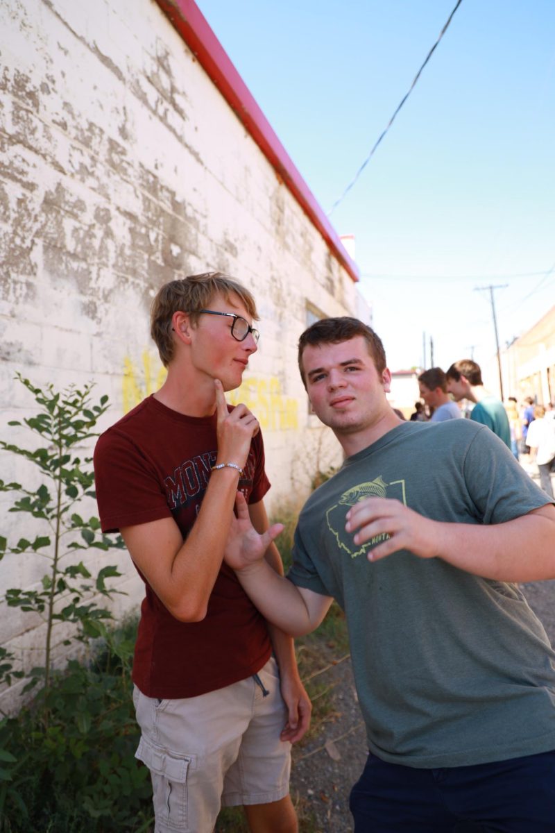 (For Social Media) 8.28.24 
From L to R: Nolan Harada and Sam Cooper having fun in film.