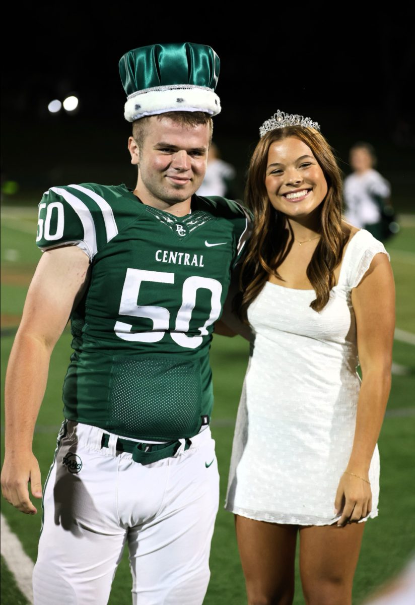 9.13.24 Homecoming king and queen Sam Cooper and Ava Yates. 