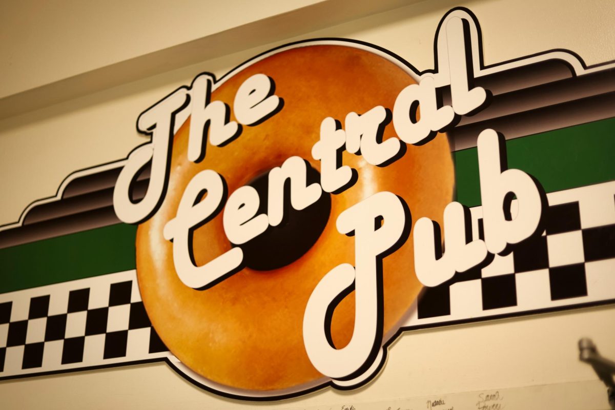 10.8.24 The signature Central Pub sign, inviting students to come in and enjoy.