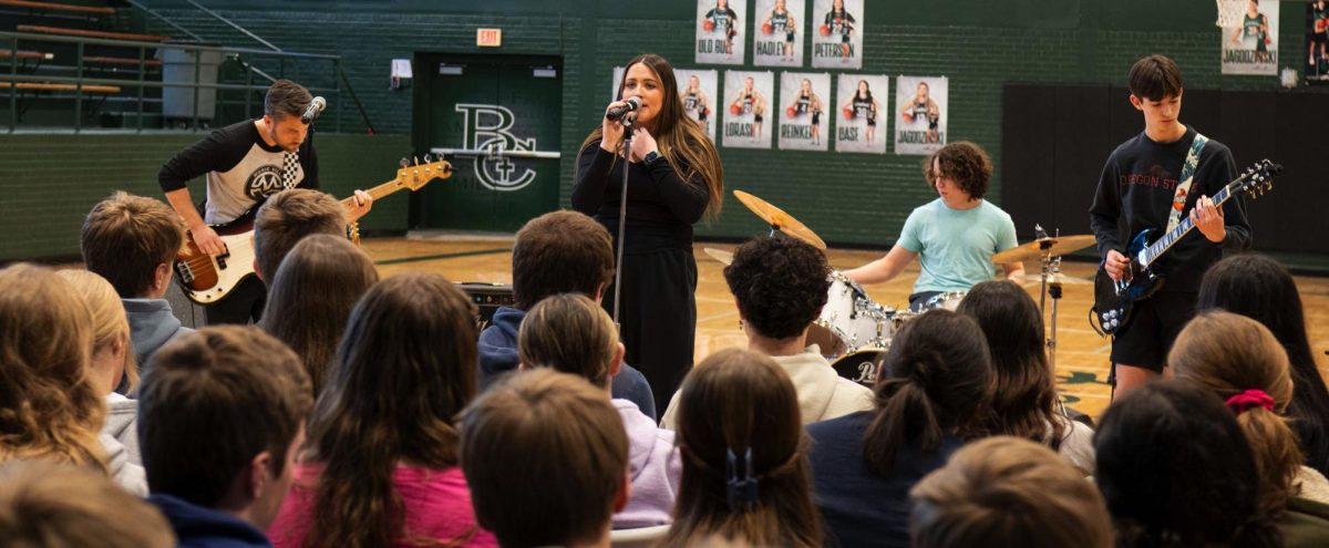 1.28.25
Left to Right 
Mr. Shane Fairbanks, Ella Fairbanks, Joshua Strydom, and Caiden Hernandez performing in talent show