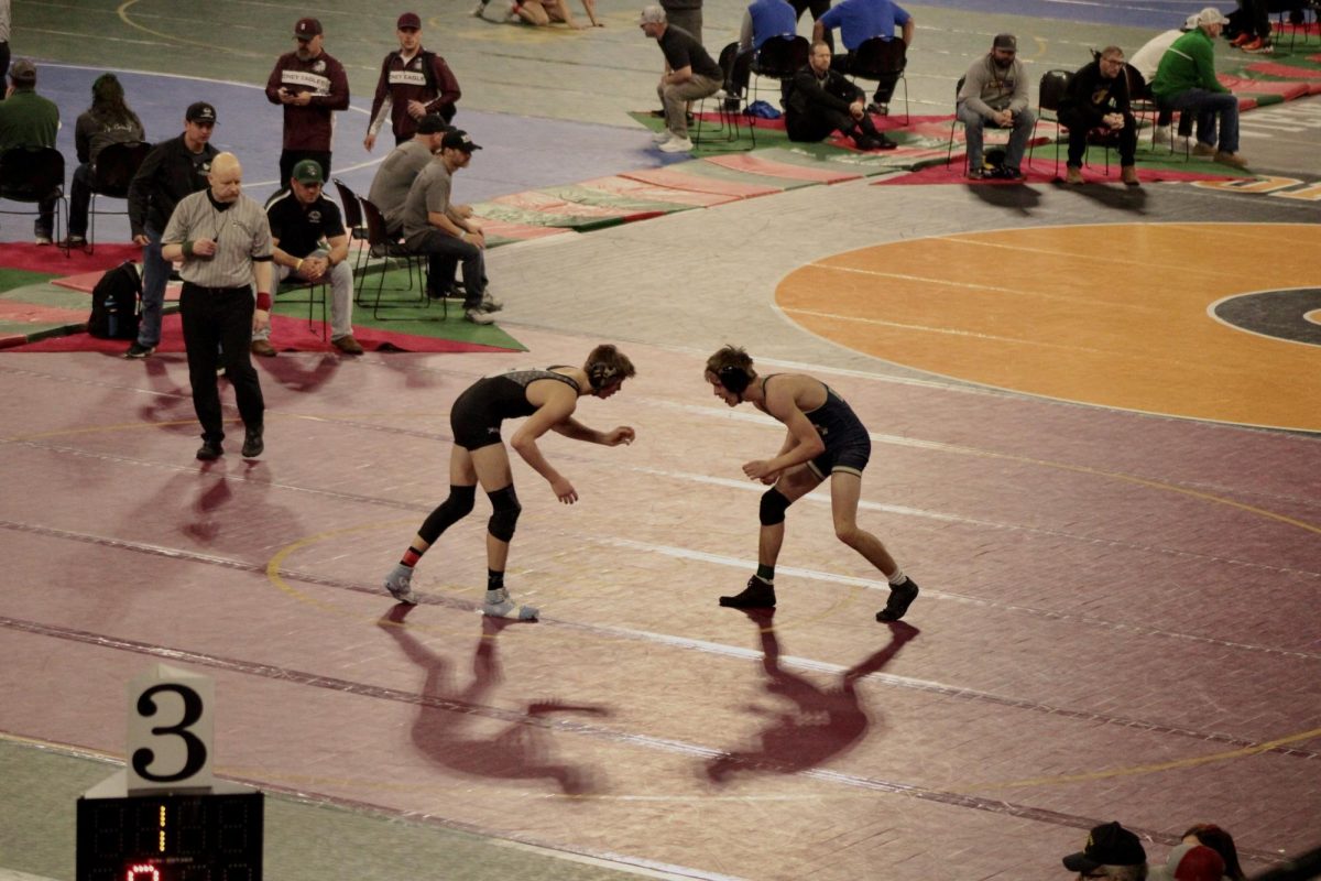 2.14.25
Joliet junior Trystan Knight (left) during a win at the MHSA All Class State Tournament