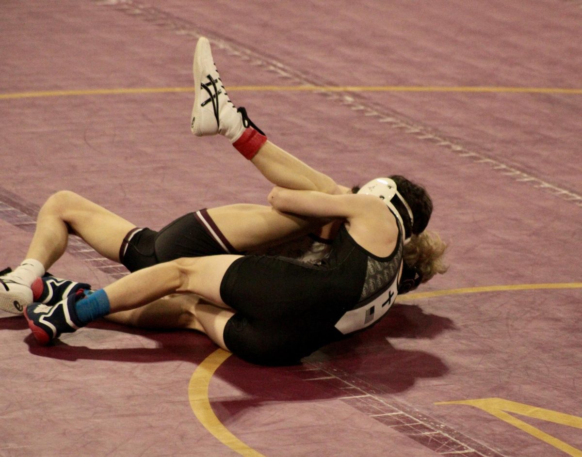 2.14.25
Freshman Kaius Rivera during his semifinal match at the MHSA All Class State Wrestling Tournament