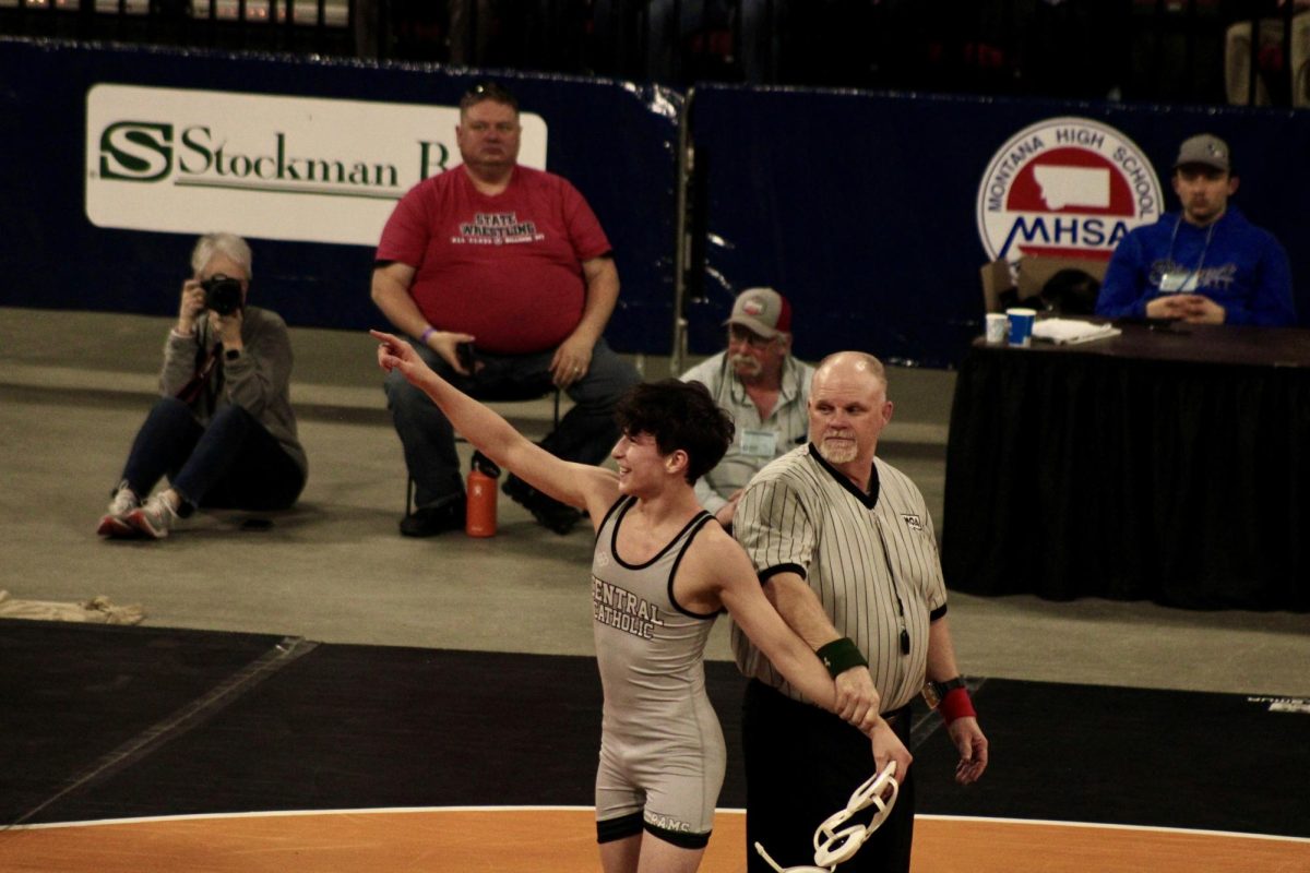 2.15.25
Freshman Kaius Rivera celebrating a state championship finals victory at the MHSA All Class State Tournament