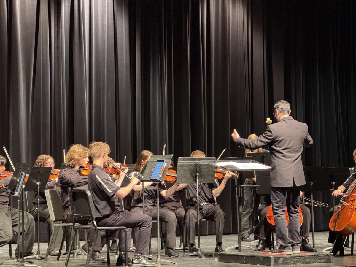 5.10.25 
Director, Branden Martinez with Central’s Orchestra 