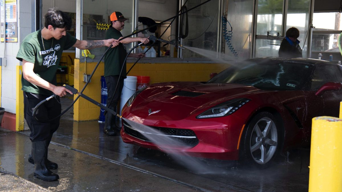 5.10.25
Workers washing car for Central car wash fundraiser.