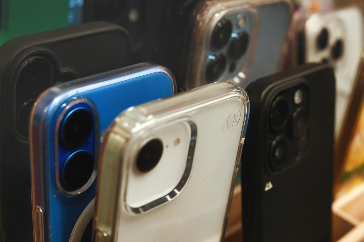 9.15.25 
Cell phones in Mr. Fairbanks' phone caddy. 
