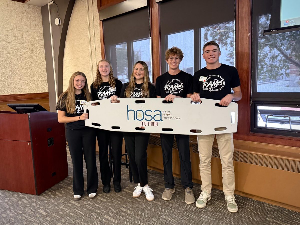 10.14.25
(From L to R) Senior Olivia Guenthner, sophomore Vanessa Sheridan, senior Ella Fairbanks, and juniors’ Caleb Kay and Matteo Harris at FLC.  