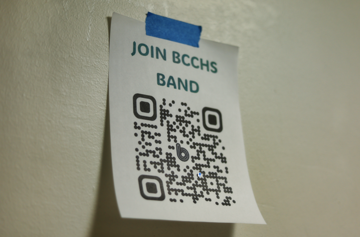 10.23.25
The poster's around the halls of BCCHS with the QR code to join Band. 