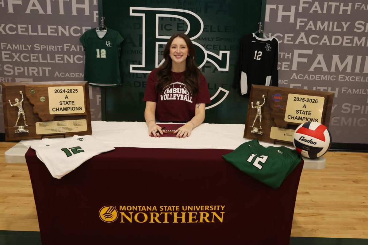 12.12.25 
Senior, CC Case signing to Montana State University Northern for volleyball. 