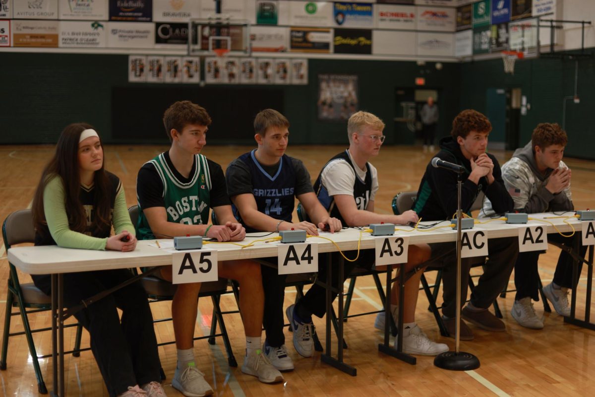 1.30.26
The senior Theology Bowl team in action during the first round. 