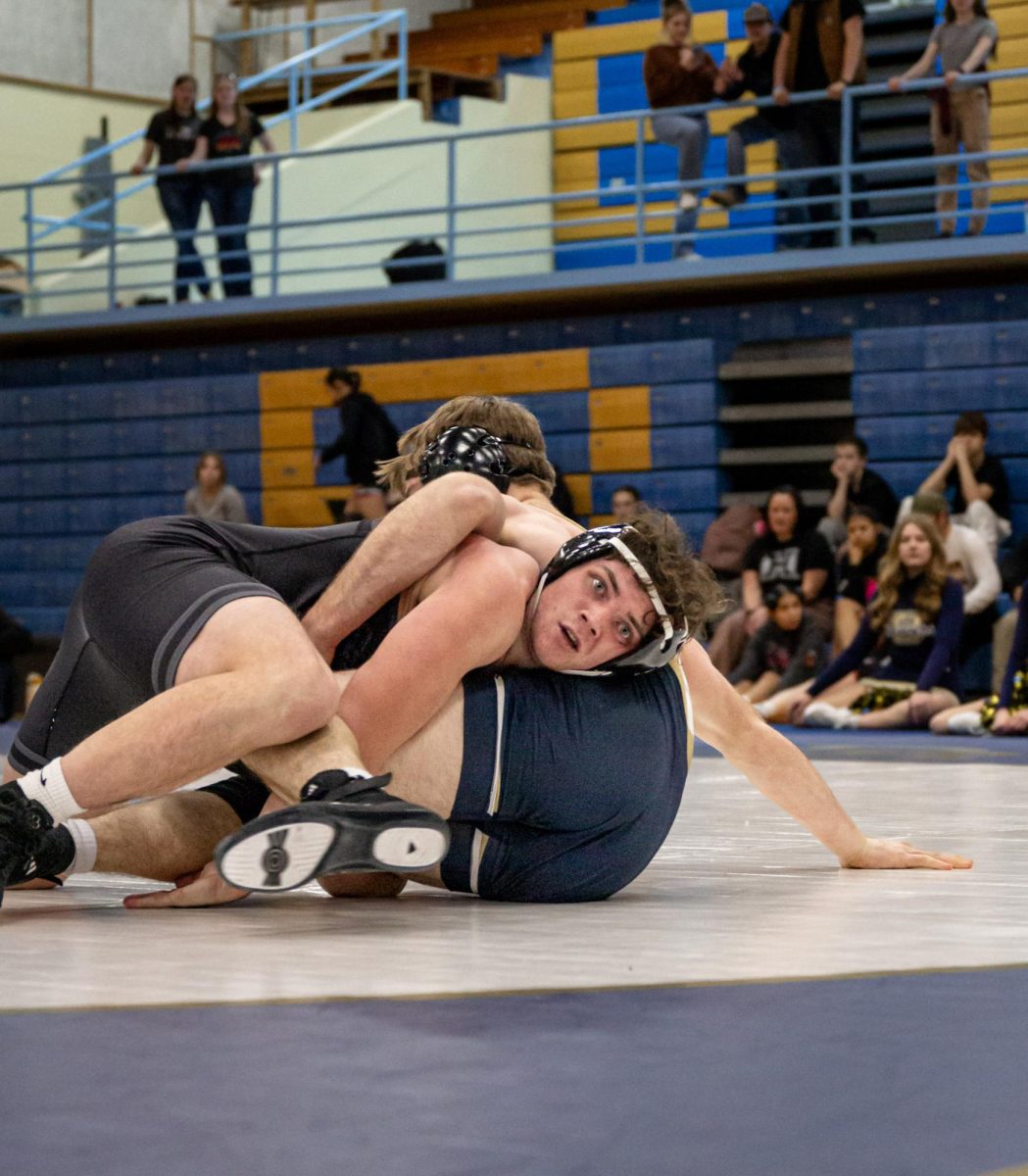 2.3.26
Senior Jordan Harrell in on a shot during his match in Billings Central’s dual against Dillon at Beaverhead County High School.
