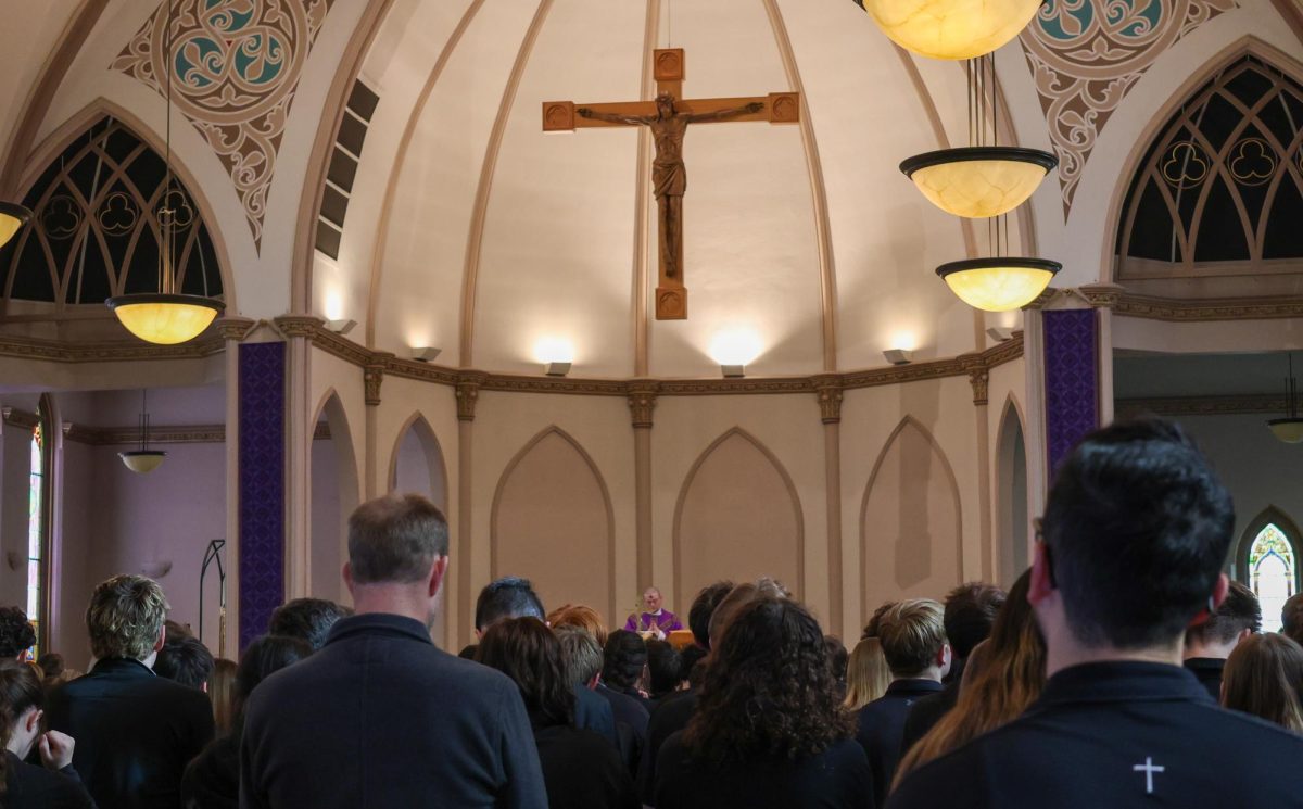 2.18.26
Billings Central staff and students listening to Father John’s homily during an Ash Wednesday mass at St. Patrick’s Co-Cathedral