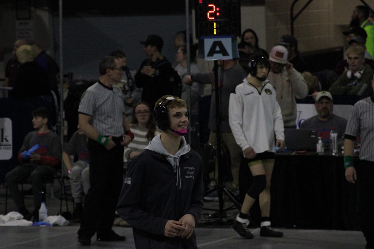 2.21.26
Xander McCann all smiles before his state finals match at the MHSA State Wrestling Tournament