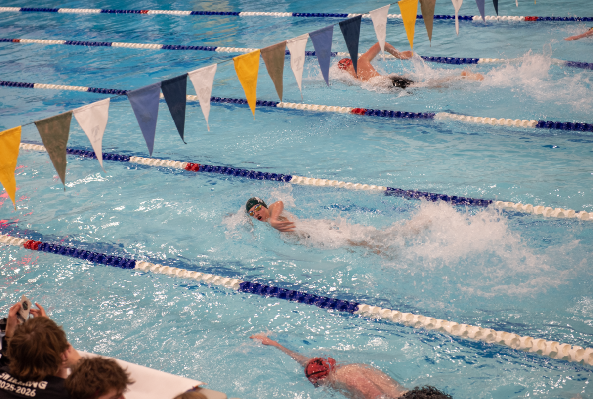 2.12.26
Freshman McKade Vaira swimming the Boys 500 Freestyle Prelims. 