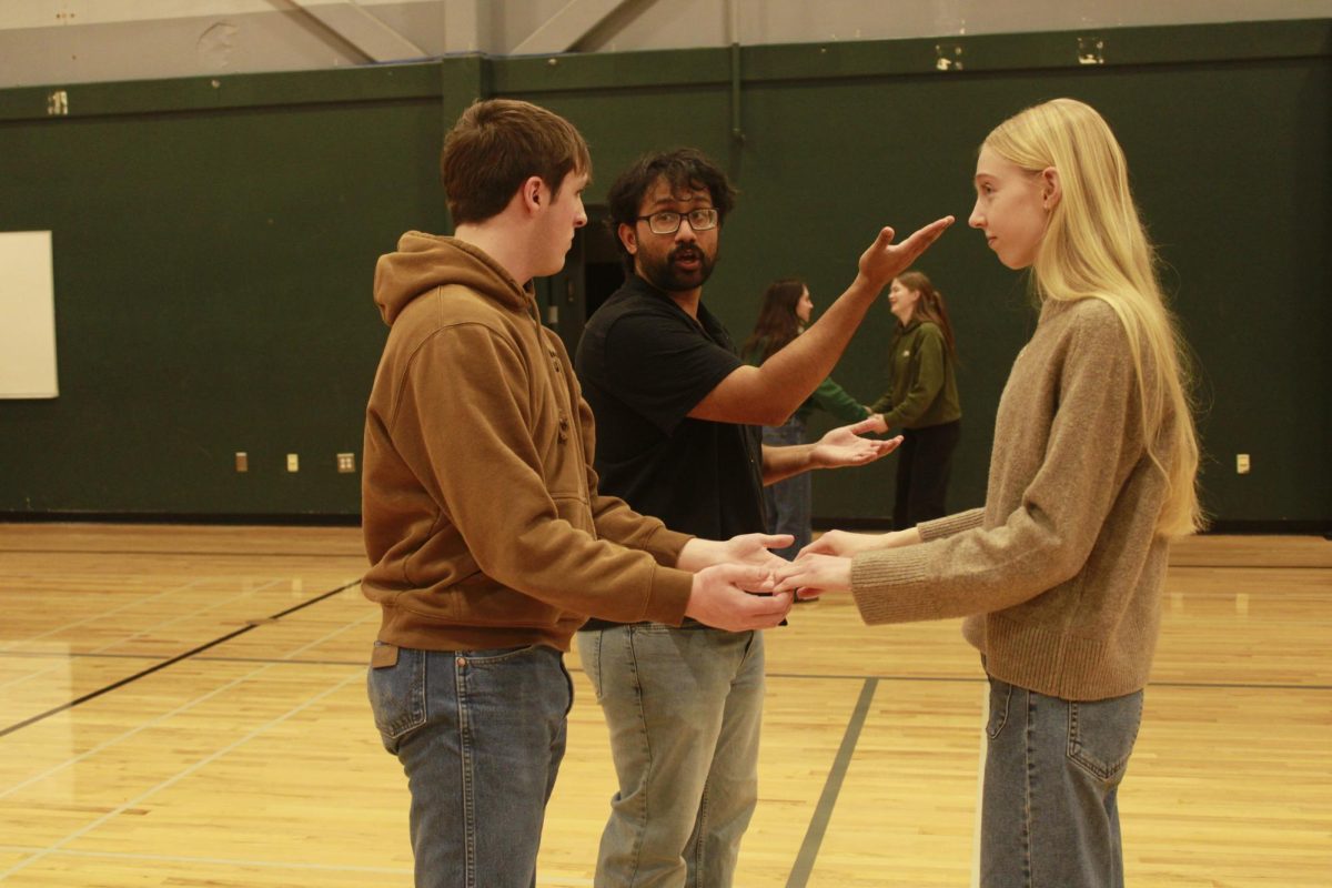 3.6.26
Mr. Khan teaches (R to L) sophomore Ree Davis and freshman Fia Switzer