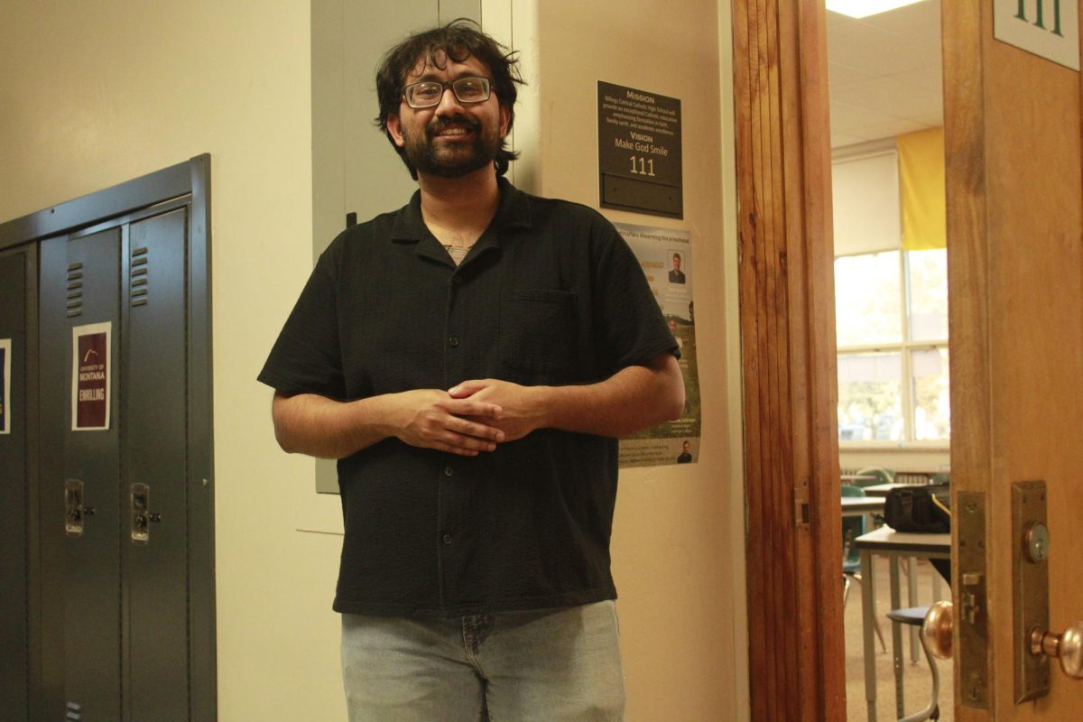 3.6.26
Mr. Khan standing outside of his new classroom in Senior hallway.
