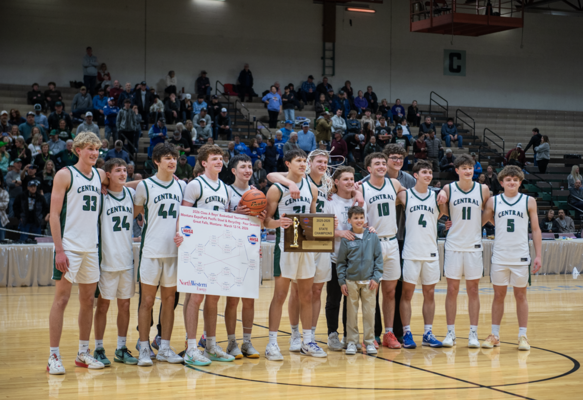 3.14.26
Billings Central’s Boys Basketball Team celebrates their victory after the State Championship game. 