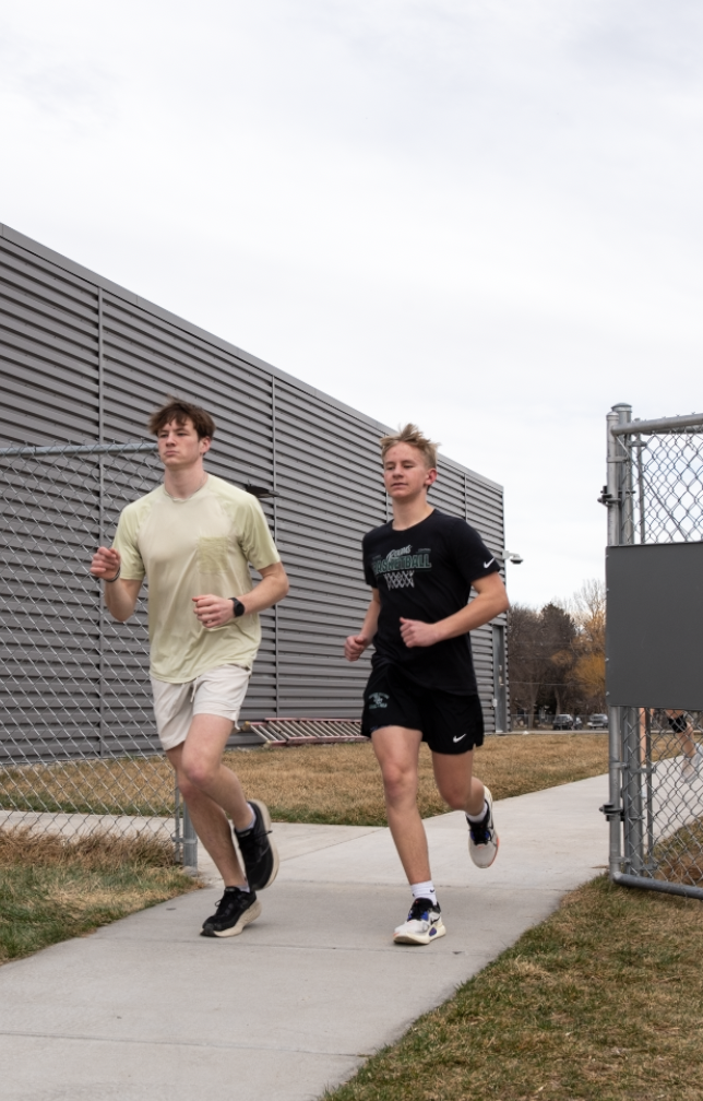 3.18.26
(From L to R) Senior Austin Jardine and Jack Nielsen exit St. Francis Catholic School to go for a run. 