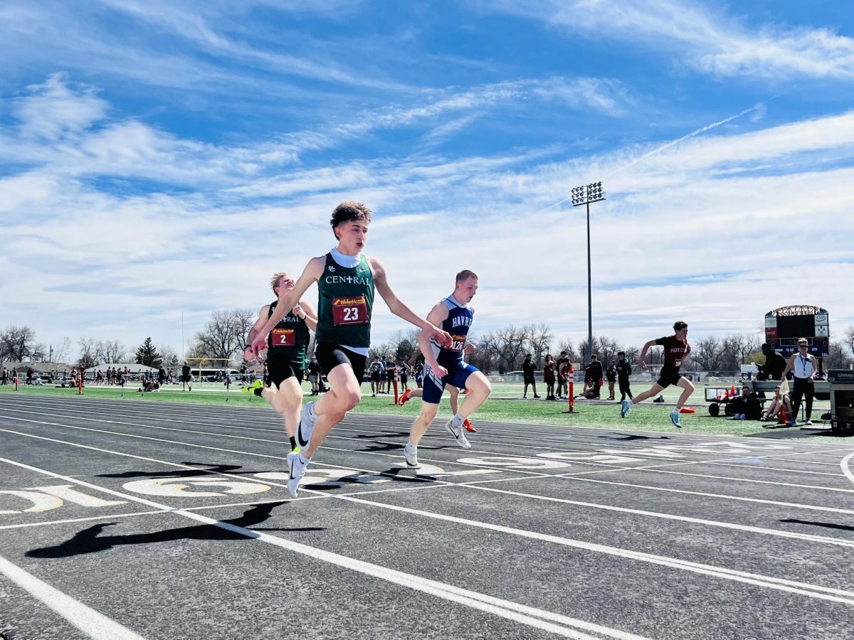 4/9/26
L to R
Sophomore Bauer Beckwith, and Freshman ? ? sprinting