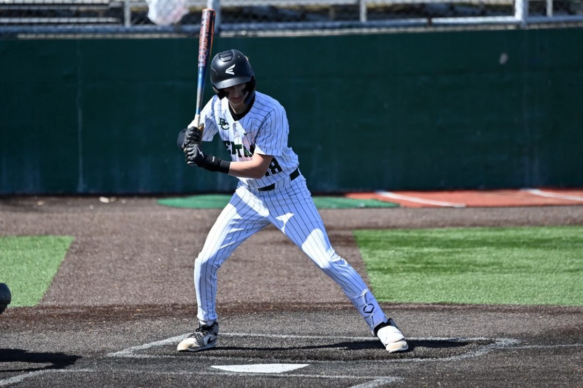 4.9.26
Freshman Liam Sadler steps up to the plate against Skyview. 