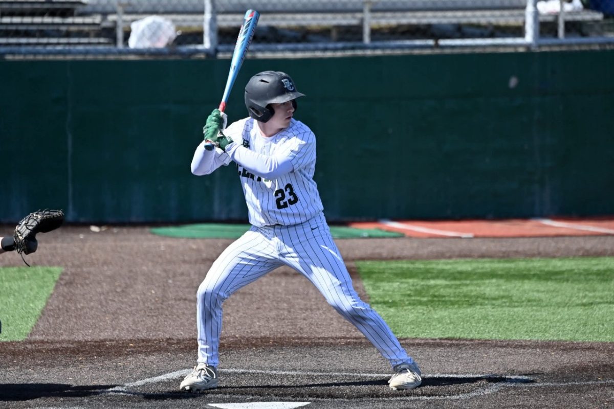 4.9.26
Junior Max Hatzell prepares to swing the bat in the game against Skyview. 